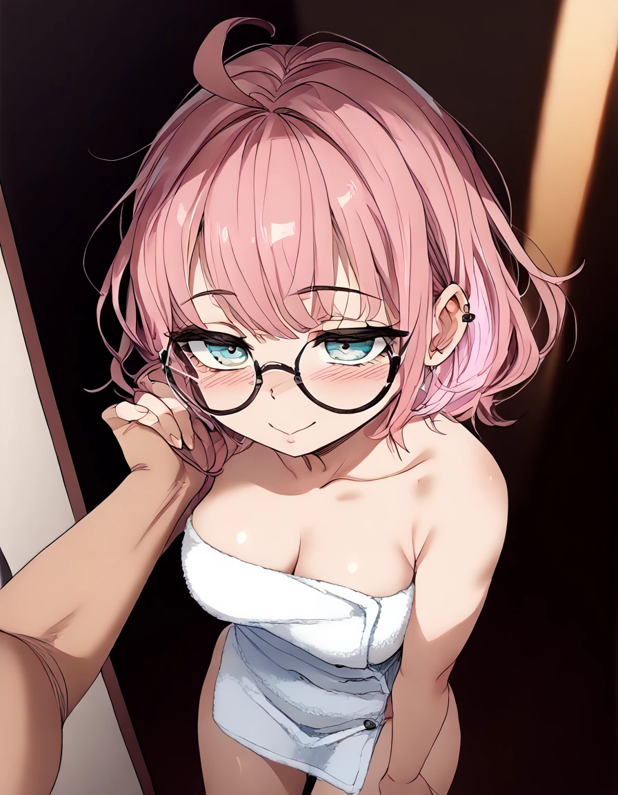meakurosaki, Meia Kurosaki, Ahoge, blue eyes, Braiding, Hair Intake, hair ornaments, Long braids, Redhead,smile,Oversized one-shoulder sweater,Shorts,Black pantyhose,short boots,Walking,Glasses,night,moonlight,whole bodyがイラストに入るように,
break looking at viewer,whole body, (Cowboy Shot:1. 5),
break outdoors, In town,
break (masterpiece:1.2), Highest quality, High resolution, unity 8k wallpaper, (figure:0.8), (Beautiful attention to detail:1.6), Highly detailed face, Perfect lighting, Highly detailed CG, (Perfect hands, Perfect Anatomy),