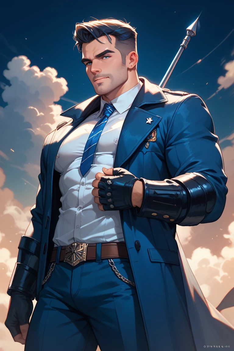 A handsome sexy gangster,guns and bullets, nsfw homoerotic