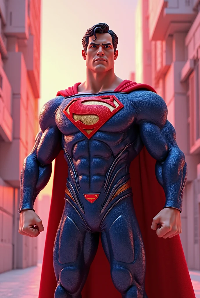 Hyper Focus Selfie Portrait, Superman (Dc comics), hiperrealisitics, realisitic, a very muscular body in the renatosphere, epic 3D realism, swollen muscles, large fists, best in wlop, kan liu, daz3d, trends in CGsociety, estilo realisitic hiperdetalhado, completo cosplay, by Ric Nagualero, album, hyung tae kim, 8k, irreal engine 5, film composition, retratos realisitics hiperdetalhados, 3D game art, CG Society, Fantasyart, hd art of season, estética realisitic, cinematic lighting, border light, smooth light, border light de filme, fine glow, ultradetailed, 8k, uso realisitic de luz e cor, cinematic light, rendered in cinema4d 500–1000 AD -- ar 3:4- Niji 6