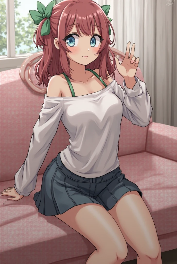 ((mature female, masterpiece, mistress, goddess)),((masterpiece: 1.2)),ultra-detailed, ultra high res, high quality, 4K, solo, 1girl,extreamly delicate and beautiful,illustration,masterpiece,(illustration),(highres),white short sleeve shirt,skirt,sock,fullbody