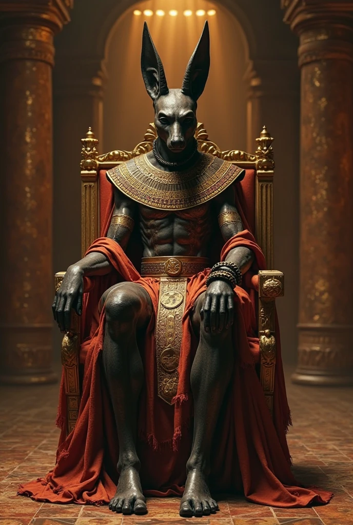 Anubis,Transparent underwear, Dog people,Bare feet,Abs,Thin,dog collar,Dog leash,