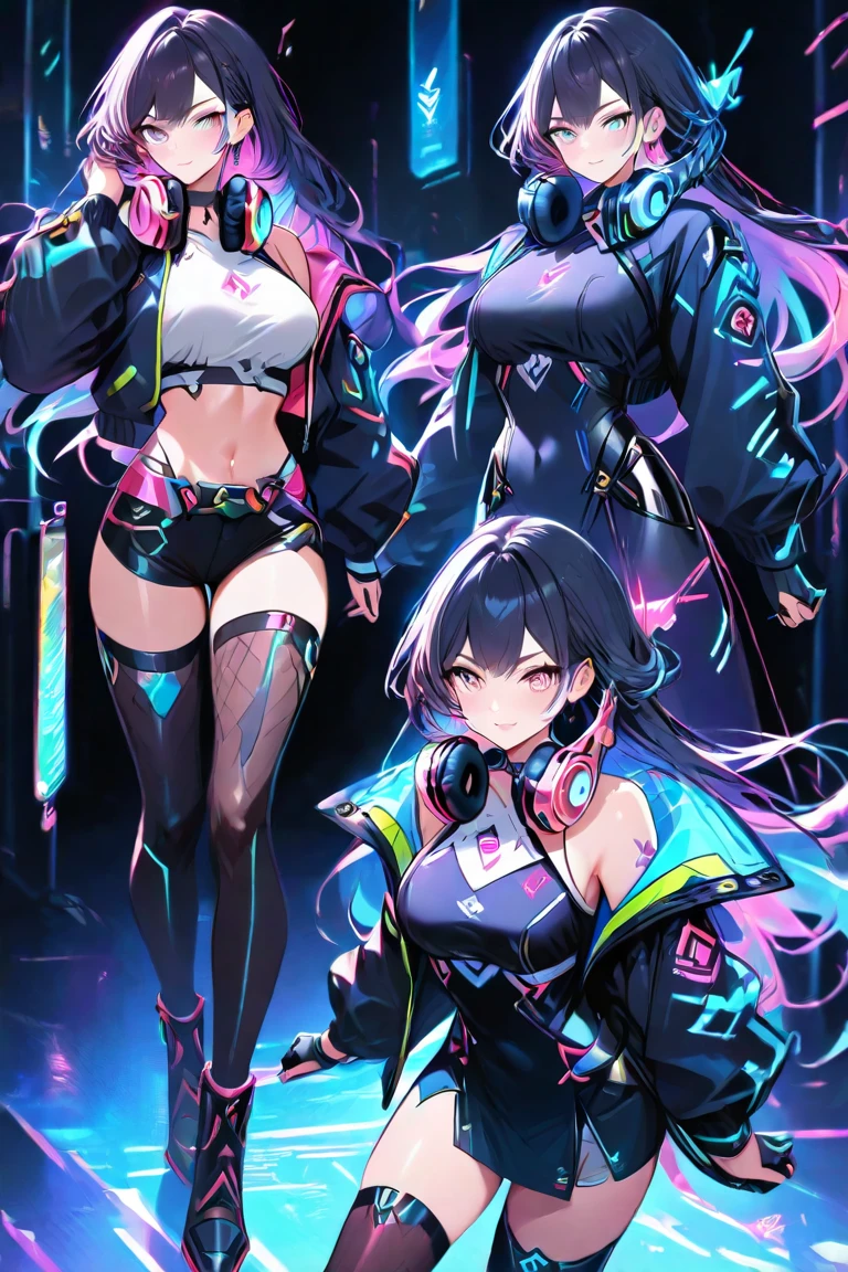 Supervillainess hypnotic bimbo, (full body:1.5)