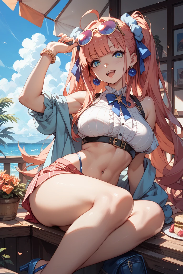 {(masterpiece,best quality, 8K UHD, extremely detailed CG, detailed beautiful face and eyes and skin and hair)}, {(ultra realistic photo graphic style:1.4)}, {(1girl florating in the sky at an altitude of 10000m:1.6), (out of focus background:1.4)}, {(luminous_witches:1.4), (short buruma:1.4),(military shoes:1.1)}, {(inner_thighs showing pose:1.4), (stretch legs:1.2), (crotch gaze:1), (feet up:1.4)}, {1girl, medium breasts, medium hair, Ponytail hair with braids, forehead, dog tail:1.4,navel:1.2}, {(cheerful:1.4), (candid shot)}, {(hair stands on end in the wind)}, {(VENICE city:1.2)}