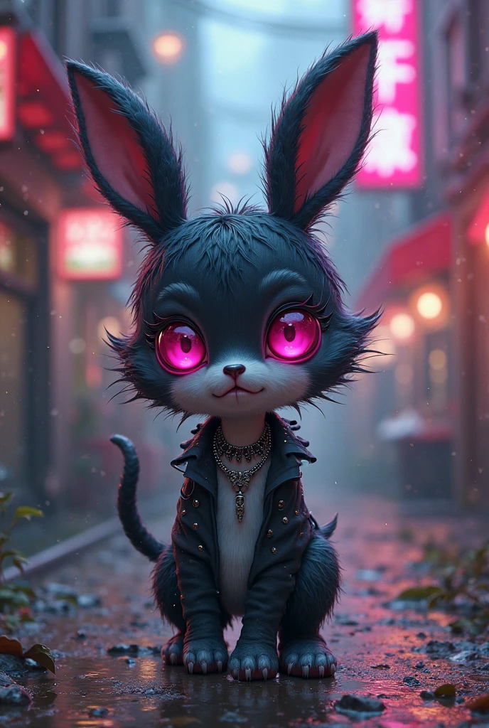 Ultra detailed digital art masterpiece , beautiful misterios Fursona furry( humanoid body) ,with a chromatic colorful city background ,stainted glass efect ( like pieces of puzzle) Magali Villeneuve , mixed with dark elements, dark environment , very dark night , lustful, no clothing , make up natural face, abstract ,Big Expresive shiny eyes, Sensual lips, ultra detailed atmospheric details, beautiful glowing effects , sparkle effects , realistic body proportions, beautiful face proportions, complex masterpiece, strange hair style, creative glowing detailed tattoos, complex physics, enhanced colors, complimentary colors, ultra detailed raytracing reflections, Ultra detailed complex background, environment feels alive, Big Expresive shiny eyes, Sensual lips, Big Expresive shiny eyes, Sensual lips