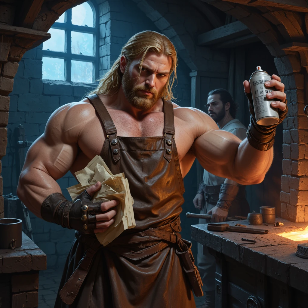 Thor bebiendo mucha cerveza