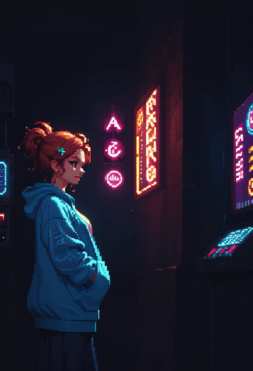 (Pixel art:1 . 5) , (Neon lights) , (circuit boards) , girls in cartoon style , whole body , summer fashion clothes , candy-colored clothes , Mode illustration , bright colors , neon realism , grinning , bright colors , smooth and fine , Super Details , in space in ultra-detailed , 8k
