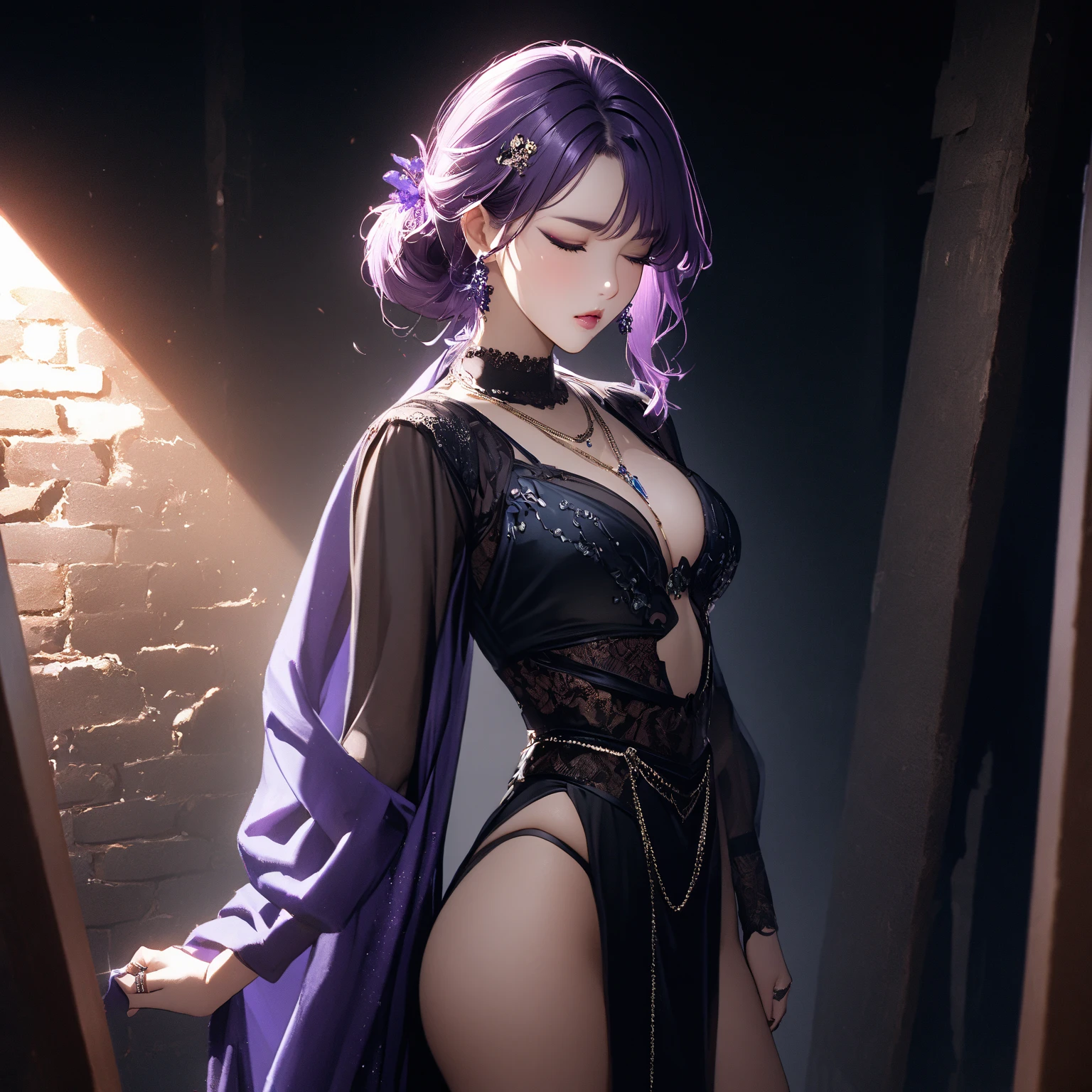 Dark style、Succubus、Devil's Daughter、Bat Wings,(((Demon Hornlack-rimmed round glasses))))、(((Colossal tits)))、(Devil's Tail),(Woman lying on bed)1 girl, Silver hair, striated hair, Bangs, Blunt bangs, Long hair, Pink hair, aqua eyes, longeyelashes, Purple eyes, makeup, Smile, Parted lips, Realism, Verism, surrealism, depth of fields, One-person viewpoint, retinas, masutepiece, ccurate, Anatomically correct, Textured skin,(Coarse short sweater)Floats off the shoulders、off shoulderlack tight skirt((Full Body Angle))、stick out buttocks)、(shapely breasts,)、((sexypose)))、(camel's toe), tongue、Vaginal orchids、Runny Vaginal Discharge、Blowing tide、Very beautiful breasts、Grasp your breasts with both hands、sexual excitement、 Expressions、shinny skin。realisitic、(Kpop Idol)、Medium Hair、(Pink blush)、(illuminating)、(solo)、dynamicposes、((erectile nipple))、(Puffy eyes:1.2)、 (Slim legs)、erotick