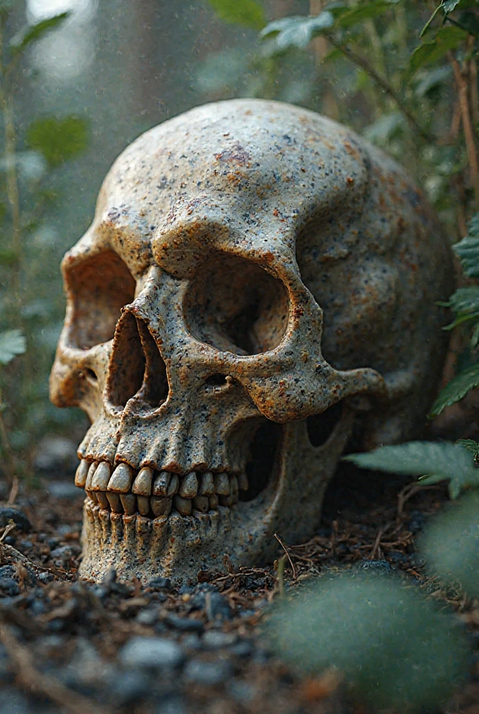 Poop skull artifact
