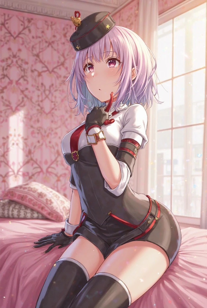 (Ideal:1.2), (perfection:1.2), (highest quality:1.2), (best quality:1.2), 1girl, sexy body, (evil smirk:1.2), (:1.1), naughty, (school uniform:1.1), detailed body, sexy thighs, small breasts, short hair, high quality eyes, 4K, highest quality resolution, best quality resolution, best quality upscale, flawless
