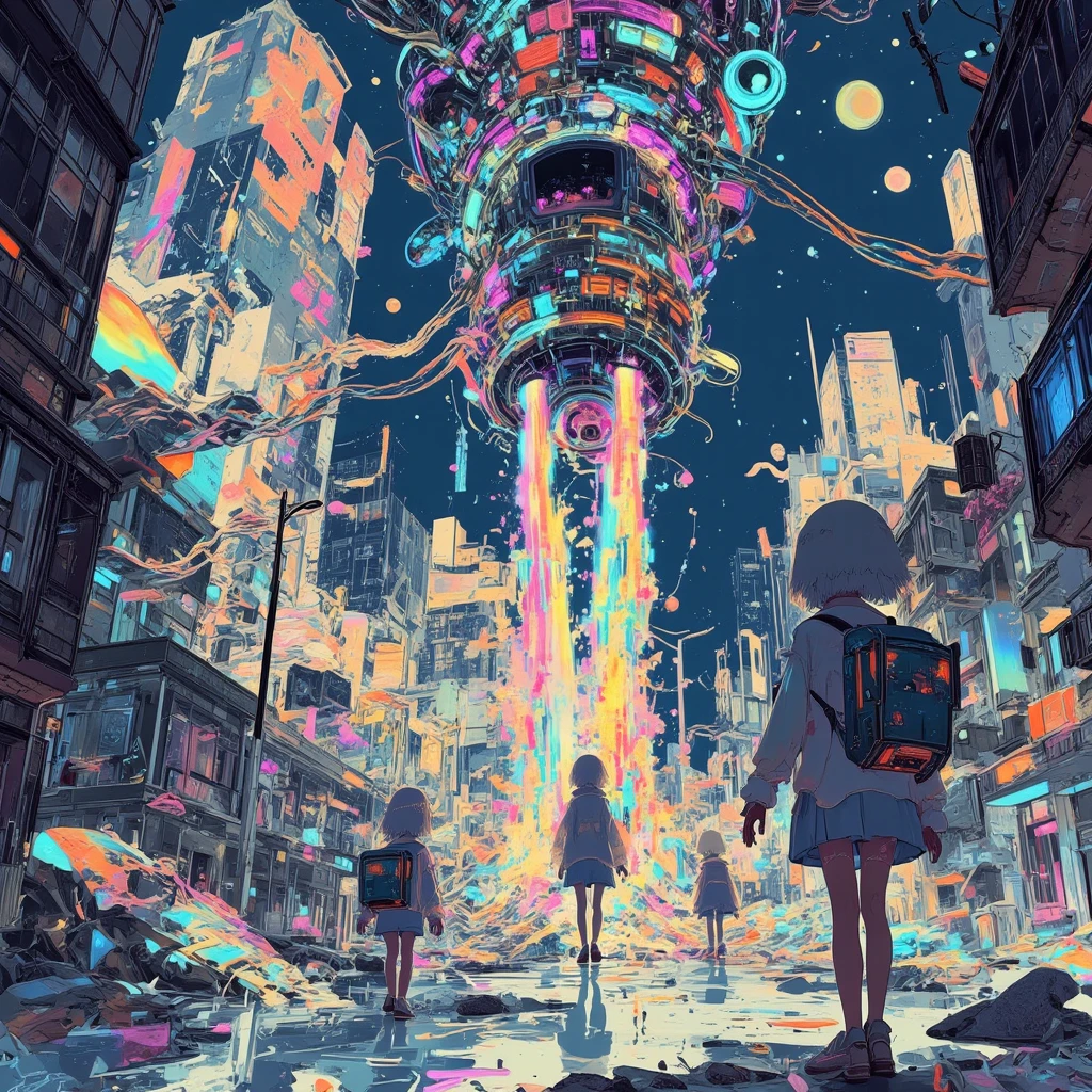 score_9, score_8_up, score_7_up, unaestheticXL_cbp62, 16K,((masterpiece:1.3)), (super detailed, RAW color photo:1.3), (best quality), Incredibly absurd high resolution, very aesthetic, Absurdity, (Anatomically accurate depiction:1.3), masterpiece digital art, BREAK Beautiful attention to detail,  glowing spaceship focus, ((spaceship crash:1.5)), background/(night, The moment of the beginning of the universe, On the surface of the planet, descending, torrent of energy effect/)