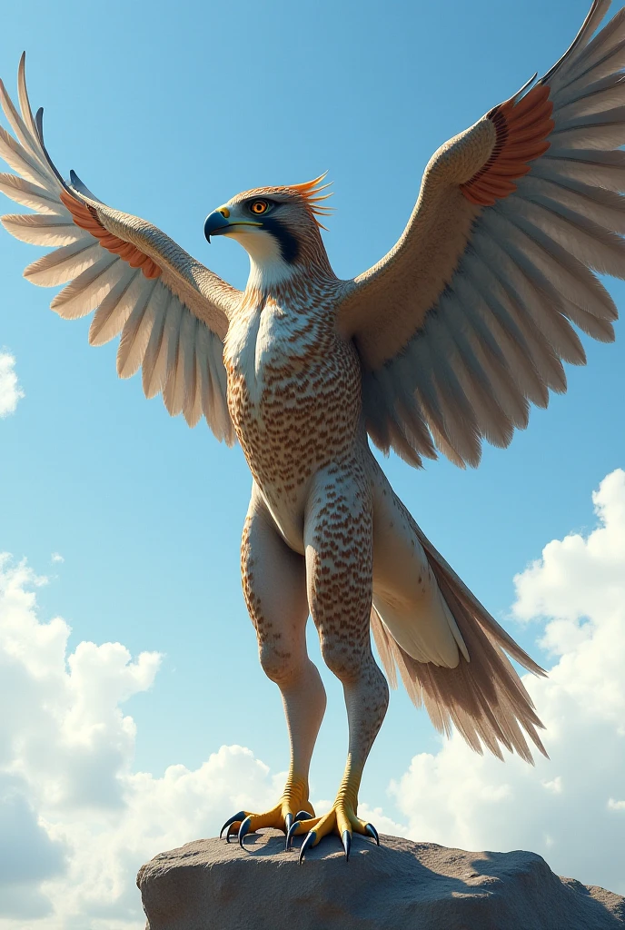 ((NSFW, sexual)), rio movie, jungle landscape, nigel a male white cockatoo avian, white feathers, ((anthro)), big size human body, furry, feathered arms, thick body, ((exposing big tapering penis, testicles)), standing, brown eyes, bedroom eyes, seductive, realistic, digitigrade legs, detailed eyes