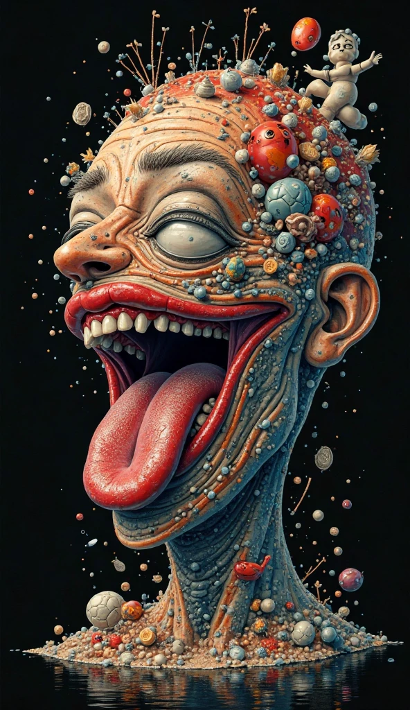 madness,crazed,insane,whimsical,nonsensical,weird,quirky,illustration