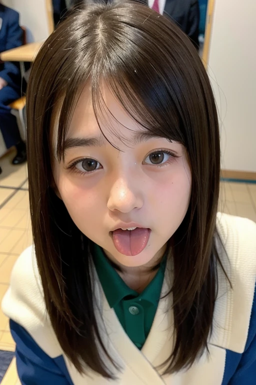 4k、realistic depiction、beautiful image quality、Japanese、beautiful girl、8-year-old、primary school student、女子primary school student口、baby face、Mainly draw the mouth larger、Draw the mouth as the main part of the screen、look up、wide open mouth、tongue、長いtongue、tongueを口から出す、I can see inside the mouth、Open your mouth and show me your throat、Throat is visible、I can see inside the mouth、ヌルヌルのtongue、Plenty of saliva、綺麗なtongue、汚れたtongue、臭いtongue、