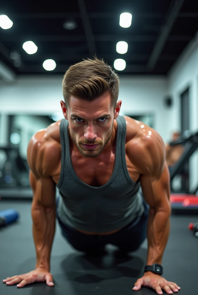 A man taking care of his health with exercise and diet for login page
