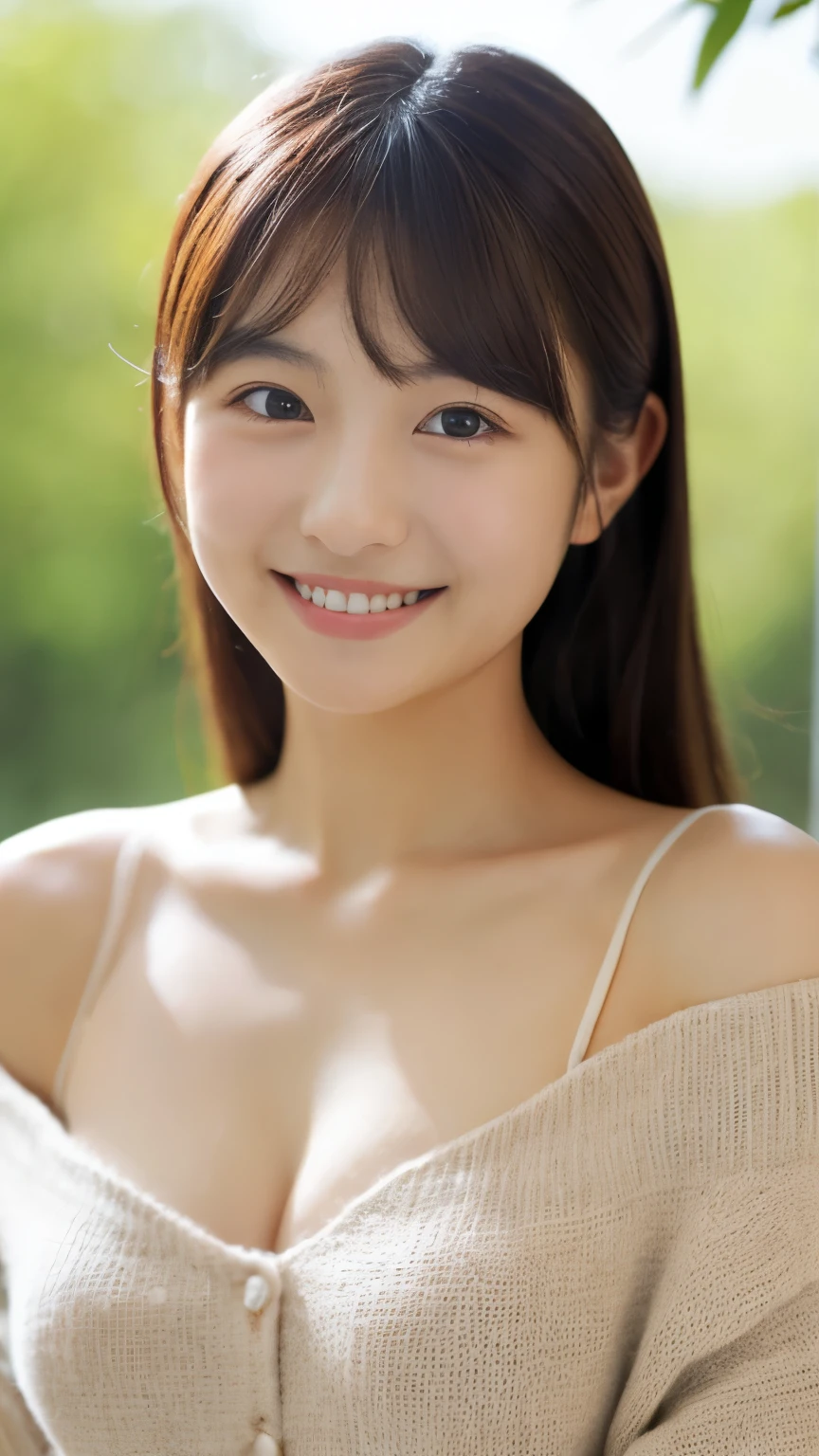 masterpiece,best quality,(Japanese girl),((Beautiful girl)),cleavage,(off shoulder:1.2),(perfect body beauty:1.2),(shy smile),from above