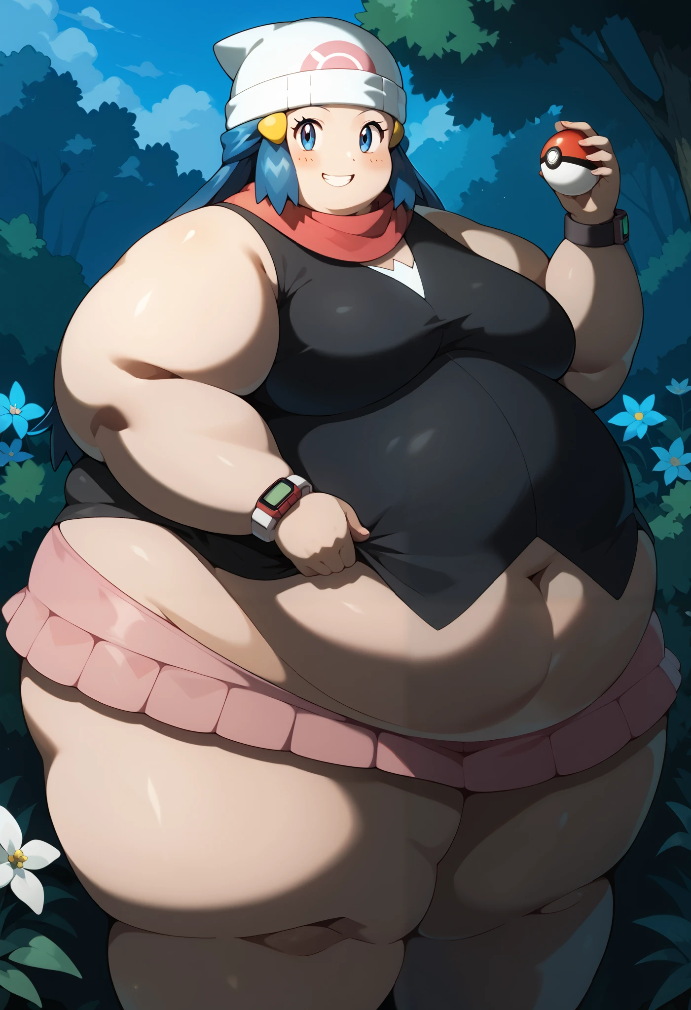 pokémo、Mamalhudas milf、Mamalhudas milf、grande milf、supermodel physique、corpo perfeito、Pele clara perfeita、surreal、Hiper Realismo、fotorrealista、super qualidade、obra de arte、alta qualidade、lindo、rosto sexy、Bonitinho、ligeiramente apertado、ajustar、supermodel physique、3/4 body vision、cintura sexy、quadris sexy、Pernas perfeitas、fenda apertada、towards the camera、Rosa(Pokémon)、1 garota、Sozinho、pantyhose、duplo odango、cabelo com coque、visor cap、cabelo castanho、corar、saia amarela、pantyhose、legging preta、estampa de bola meia preta, BBW, SSBBW
