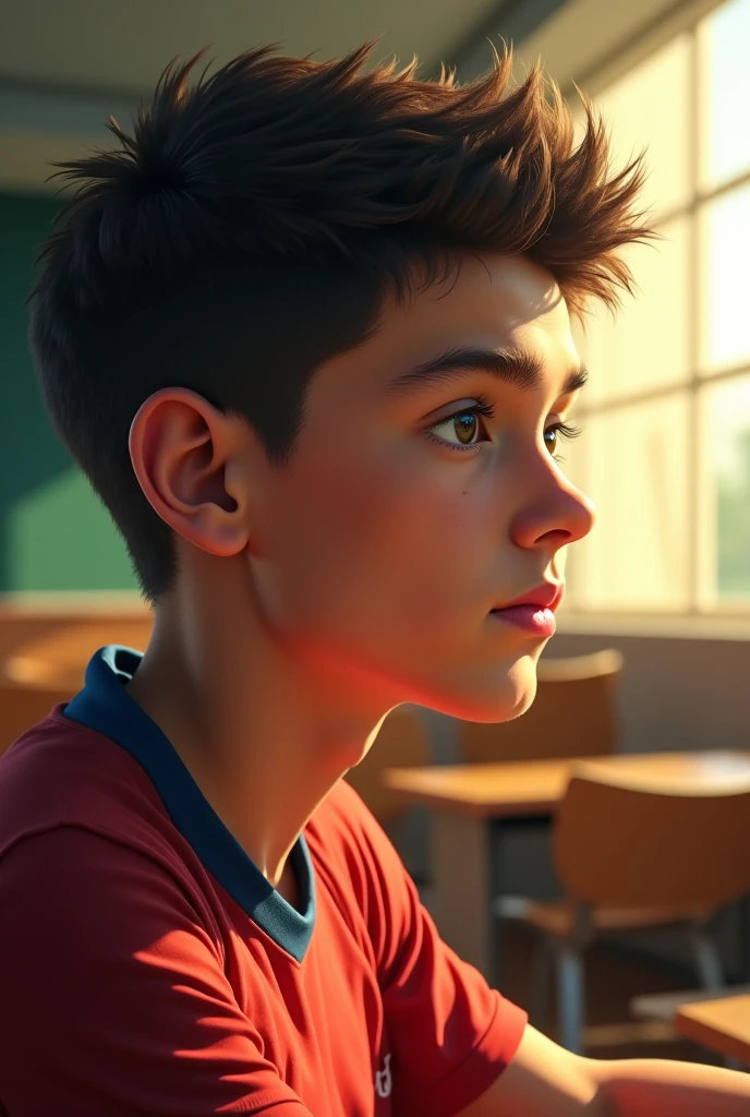 A fusion of teen Tobey Maguire and Zac Efron in High School Music appearance