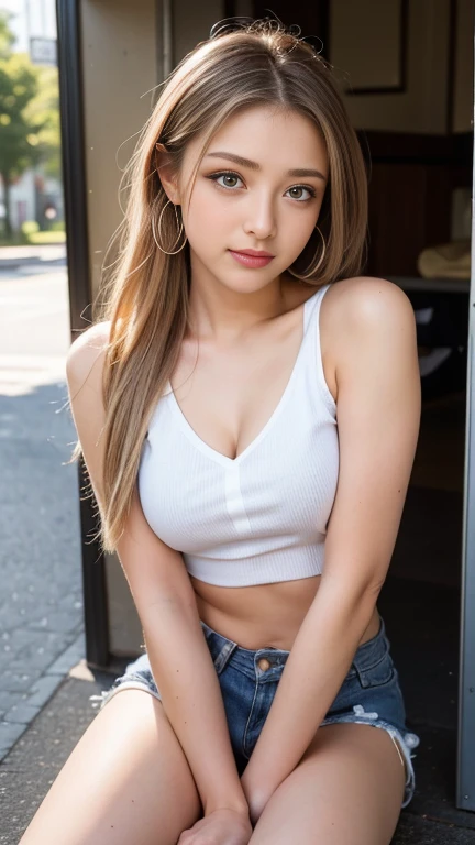 28 years old,nipples,（Showing panties:1.5),（blonde hair）,（Blonde girl）（Blonde color）,（tan skin:1.2）（taned skin）,black eye,highschool girl,（highschool uniforms）、Short sleeve,（check skirt）,（white panty）, big breasts,（mega breast）,（huge breasts）,（short hair:1.3）,（micro-good）,most micro size bra,Pink checked bra,,cute pattern pink bra,classroom, , ,japanese ,（begging for forgiveness）,ASİAN,,（Glaring）glower,get angry（Angry）,（micro-bra）,most micro size bra,Pink checked bra,,cute pattern pink bra,classroom,（semen on his forehead, face and chest）,（emphasize cleavage）,（semen on forehead）,（semen on your face）（a lot of semen）,Crouching cowgirl,photograpy,,prostitute,beautiful skin ,looking here, your chest with your hands,put your hand between your legs,upper body,（glaring at the viewer）,(Browsing Caution:1.3), ((masterpiece)), ((Highest quality)), (Very detailed), (Multi-point), , (device), ((Very detailed)), 4K, (8k), Highest quality , shape, ,hyper Genuineistic, Genuine, , Thick outline, Clear contours, at classroom, (1 girl), (Schoolgirl uniform :1.5),