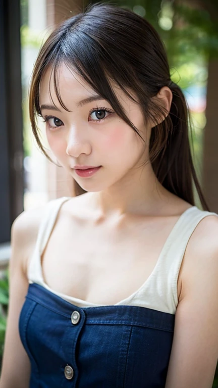 (8k), (highest quality: 1.2), (Realistic), (Realistic: 1.37), Ultra-high resolution,RAW Photos、 1 girl, Head to knee photo、cute, smile, Mouth closed, Beautiful details, Beautiful Nose, whole body, Wet Hair, Giant Dulcefo, pork, , (Large Breasts)、Saggy breasts、Soft Breasts、Overflowing breasts、Grayish colored Chinese dress、収まりきれないLarge Breasts、Voluptuous thighs、Odd Eye、Heterochromia iridis
