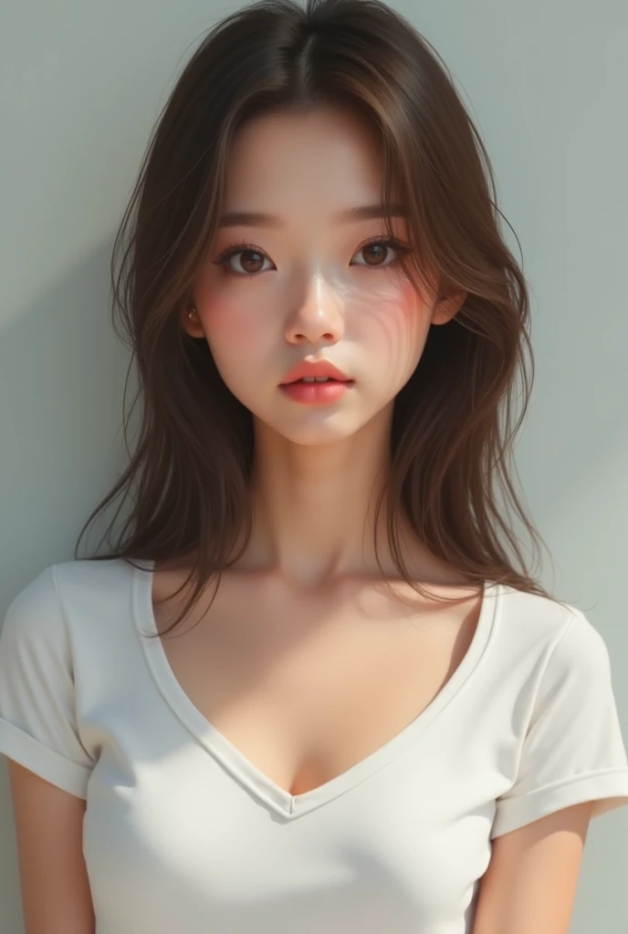 um close up de uma mulher com cabelos compridos usando uma regata, jennie blackpink, Mulher sul-coreana bonita, linda mulher coreana jovem, mulher coreana jovem bonita, Heonhwa Choe, Parque Ji-min, atriz da Coreia, Lee Ji-eun, Lee Ji - Eun, Shin min jeong, Jaeyeon Nam, menina coreana, TaeJune Kim