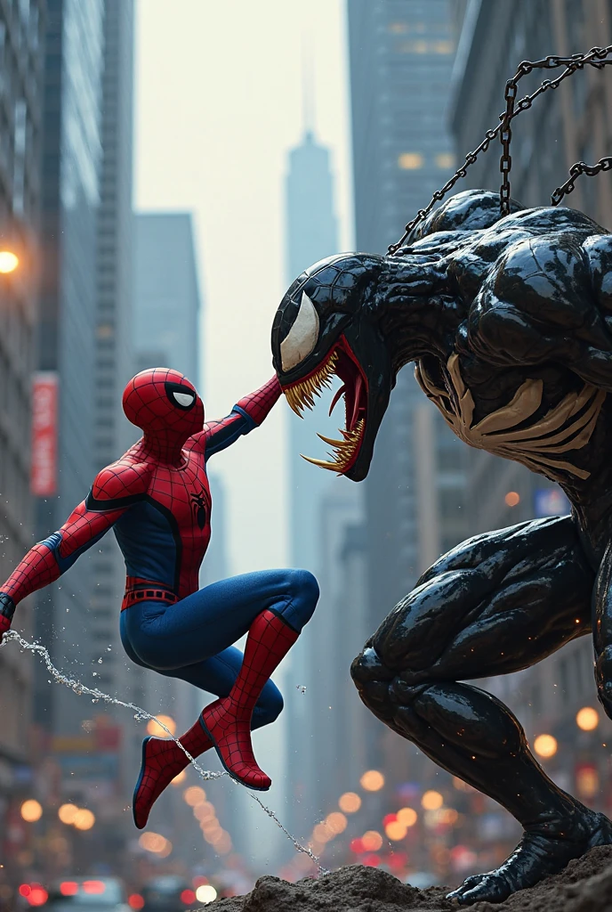 Venom Vs Sipder Man fight in Building