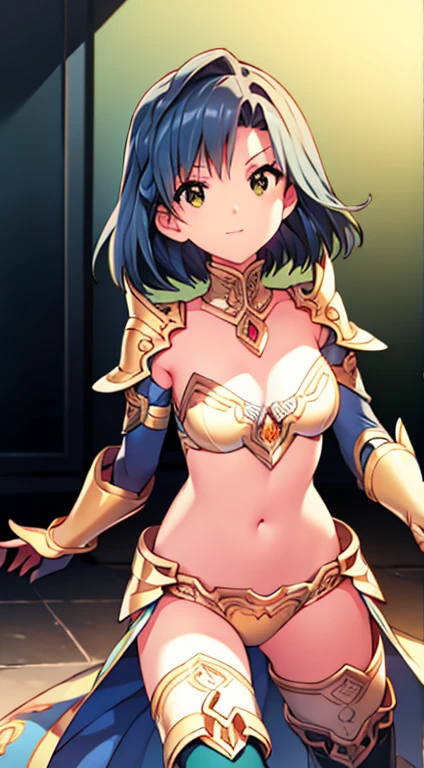 (1 Girl,Solo) , (Waist sheath:1.3), , Short Hair, Medium bust, Displaying the viewer, Bangs ,Hazel eye detail, (Brown hair,Short ponytail hair:1.5), ,Short Hair, Peeing while standing,Straight on, Couple, (Esbian all over:1.1), White thighs,(Couple:1.4),,Close-up portrait of a woman in gold armor, Girl in Armor, ビキニアーマーのfemale knight, Gold Bikini Armor,Gold Bikini Armor, Gorgeous Female Paladin, female knight, 美しいfemale knightの, Beautiful Armor, Slender、Gold Bikini Armor, Exposed abdomen, Glamorous Gold Bikini Armor, Stunning Armor, Vertical belly button、Skin radiance、Rough-skinned Esbian,Futomo,Silver Armored Boots,Don