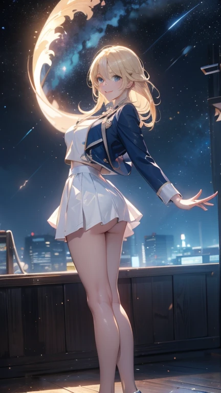 The starry sky is bright and bright ,The stars in the sky rotate around the camera,Professional photography,motion blur,Super details,masterpiece,high quality,ultra high resolution,16k,Very realistic,