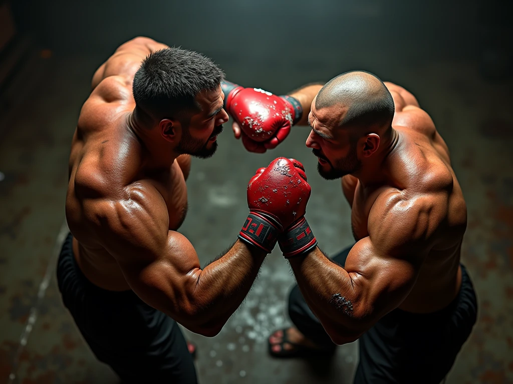Photo of a muscular man on fire for YouTube video cover