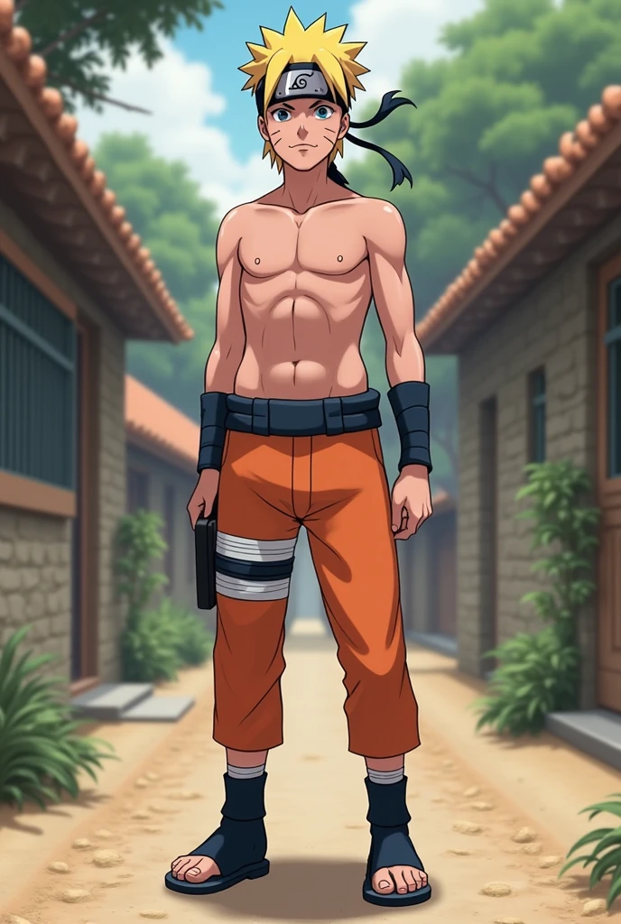 Create adult Naruto in underwear