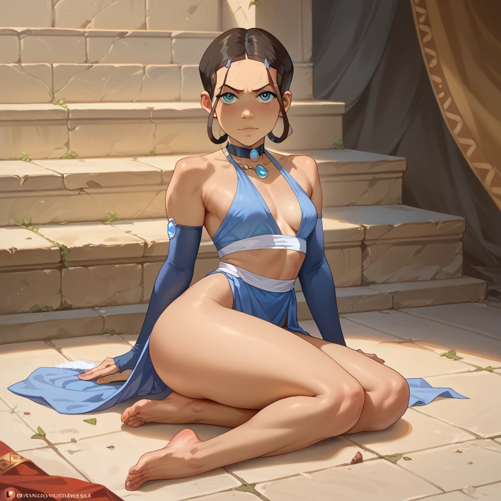 Obra maestra, La mejor calidad, ((Katara)), Entonado, dark skin, trenza, jewely, Mirando al espectador, vestido corto, vestido levantado, vestido blanco, on the river, sol, Revelar bajo vestido, normales senos, no shoes , Mostrar bragas blancas, (ojos azules:0.6), mostrar piernas, sexy pose,((nude)),katara, piel oscura, mujer de piel oscura, ojos azules, trenza, gargantilla, joyas , (Chapoteo:0.8), retrato, Solo, (cuerpo completo:0.6), mirando al espectador, antecedentes detallados, cara detallada, (tema nvdreampunk:1.1), ancient oracle, Mystic, sonrisa leve, estado de trance, white robes, mangas largas, bocanadas de incienso, bright magic lightning bursting from the eyes, glifos levitando, constelaciones en el fondo, magical lighting, epic atmosphere, epic composition