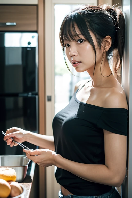 (((Ultra-high resolution、close、Cute Japanese Woman)))、顔のUltra-high resolutionクローズアップ画像を作成してください。
Long, straight black hair frames her face。
So that every single hair is clearly visible、Depicts subtle color changes depending on the amount of light hitting the subject。
The skin is white and smooth、Has a natural glow。
Fine skin texture、Representing the fine details of pores。
amountや頬に薄い赤みがある部分を詳細に。
The eyes are almond-shaped and dark brown.。
Fine details of the iris、Depicts color gradations and patterns。
Long, natural-looking eyelashes, each and every one visible。
Well-groomed eyebrows、indivual々The hair is clearly visible。
Light reflects off into the eyes、Create small highlights。
noseは繊細で、nose孔の細かいディテールがある。
Lips are plump and naturally pink。
Depicts the fine lines and soft curves of the lips。
Shiny、Accentuate the shape。
Detailed depiction of lip texture。
Particular attention to the depiction of light and shadow。
Soft natural light gently illuminates the face from the front。
amount、nose、Creates a subtle glow on the cheeks。
Shadows are cast softly along the contours of the face、cheekbone、Jaw Curve、noseの側面を強調。
The gloss of her lips reflects the light faintly.、Emphasizes plump texture。
The shadow of the hair adds depth and dimension.、indivual々The hair shines in the light。
The background is simple and blurred.、Focus on the face。
In the highest quality、Representing the utmost detail。
Negative prompts:
Noisy Images、Low resolution、Avoid blurry detaily hair is messy、Avoid unnatural hair textures。
Skin is unnaturally smooth、Avoid overly processed skin images。
Pores are invisible、Avoid products that have lost their skin texture。
Flat iris、Avoid those that lack detailed information。
short lashes、Avoid unnaturally thin eyebrows。
Light reflects off into the eyesていない、Avoid those with expressionless eyes。
noseのディテールが欠けているものは避ける。
Dry lips、Avoid unnatural colors。
Lip texture is not visible、Avoid non-shiny items。
Poor balance of light and shadow、Avoid evenly lit faces。
amount、nose、Avoid products that don't have a glow on your cheeks.。
cheekboneやJaw Curveが強調されていないものは避ける。
The shadow of the hair is shallow、Avoid things that lack volume。
The background is complicated、Avoid images where the face is not in focus。