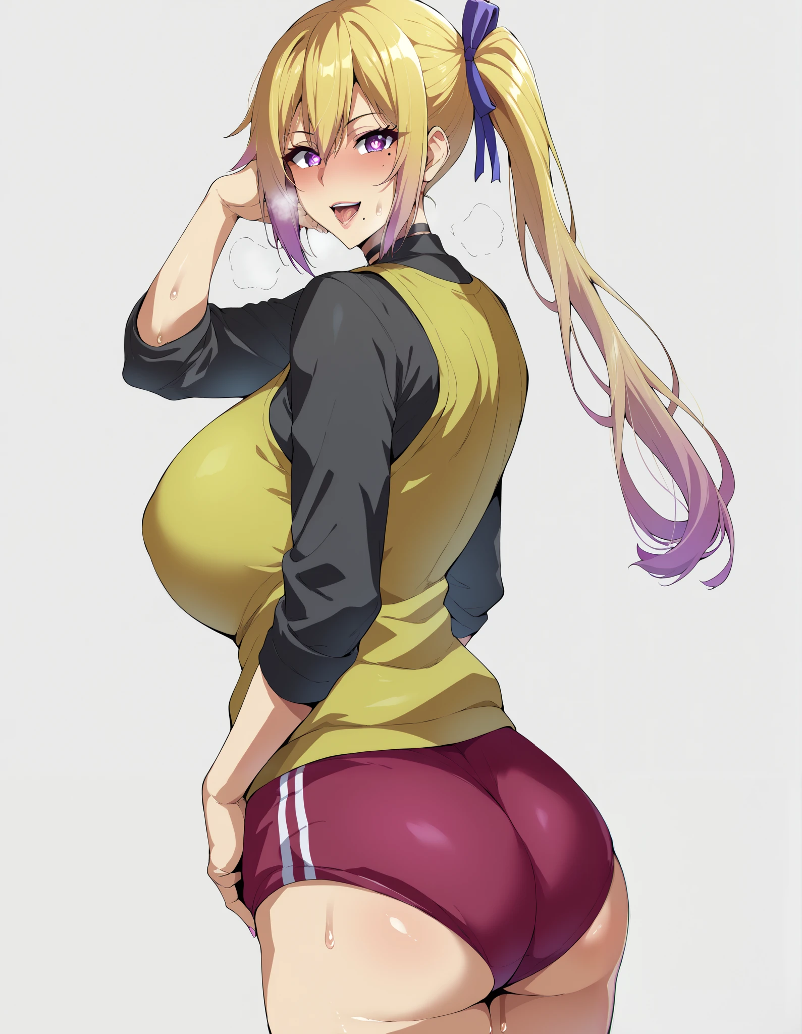 high school girl、Gal、日本のGal、Side Ponytail、Colorful manicure、Blonde、Party people、Panties in full view、Gal化粧、Squat with your legs apart、Heavy makeup、mascara、Dark eyeshadow、teenager、Brown skin tone、Push your hips forward、Push one&#39;s groin forward、Beautiful woman、Very thick thighs、Unbuttoned shirt、loose socks、Scrunchie、Acme Face、Best image quality、High resolution、masterpiece、super high quality、Squat with your legs apart、Thick pubic hair、Screaming ?????? face、Leopard print panties、Leopard print bra、Very big ass、Very large breasts  、Blushing、4K quality、Blushing、Cry of ecstasy、Sweaty all over、Heavy breathing、Cowboy Shot、Shaking breasts、上下にShaking breasts、Cowboy Shot、{highest quality}, {so beautiful}, {Super detailed}, {Best illustrations}, Browsing Caution, My crotch is steamy