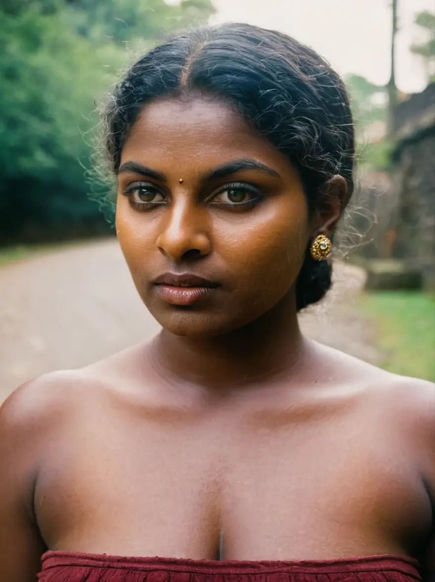 (((indian slum girl))), (((black kali))) ,(((slum rural area))) (((Half Body))), (((very dark skin))), (((age 35+))), (((((very dark nipple and areola))))) (((plus size chubby tall))), (((huge busty milky wet big massive boobs))), (((nude thick thigh))), (((nude tubular saggy breast))), ((black skin dark body)), (((depth of field))), ((( red smoke))), (((rain))), ((( flashing light leaks))), (((divine))), photorealistic,photo, realism, Getty Images, RAW candid cinema, 16mm, colour graded portra 400 film, remarkable colour, ultra realistic, textured skin, remarkable detailed pupils, realistic dull skin noise, visible skin detail, skin fuzz, dry skin, shot with cinematic,light leaks, RAW Image, DOF, depth of field,bokeh,DonMN1gh7D3m0nXL
