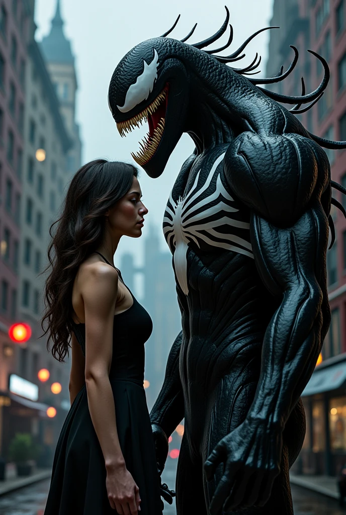 Venom binds to predators,Full body photo,Liquid armor,Delicate picture
