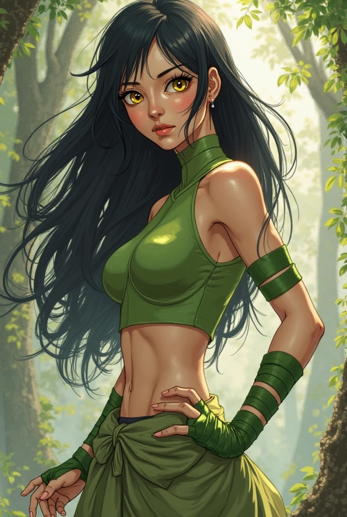 ((Create one girl + ye, (realistic), (masterpiece, Best quality), (1 elf), (1 girl), (sexy), (One, bangs, red dyed hair) (White armor cyber skulls), (long black tights with gloves)).((close-up), (standing at full height), (mysterious))_((Girl), (green:1.5, orange:1.1, white: 1.3, yellow:1.3))_((very sexy girl with dreadlocks), (tattoos), (naked parts of the body), (down jacket: 1.2), (jacket on a naked body, T-shirt, thong)) __))_( (Beautiful figure, half-turn 16+ years),ealistic)),((small peach breasts, graceful figure, narrow waist, smooth hips)),((long double braids),(tight braids),(braided hair), (dark hair) ),((red lips)), ((smile)))_ ((((Shiny skin:1.5, white skin, light skin: 1.5)),((sexy), (cute ))_((fractals, Flowers, leaves, fog, lilies, circles background))_((Chiaroscuro, contrast, warm-cold), (atmosphere visualization), (best quality), (Virtual realism))_))) _(((Digital painting, anime style, cyberpunk), (best quality, 4k, high resolution, masterpiece: 1.2)),((ultra-detailed)),((realistic, photorealistic, photorealistic: 1.37)))_(( ( Soft clear shapes, broad strokes, attention to detail)))_(((High quality, 16K | Ultra HD | Full HD))).