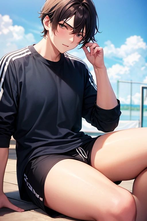 Ren Amamiya Persona,menino anime,soccer uniform , eyeglass