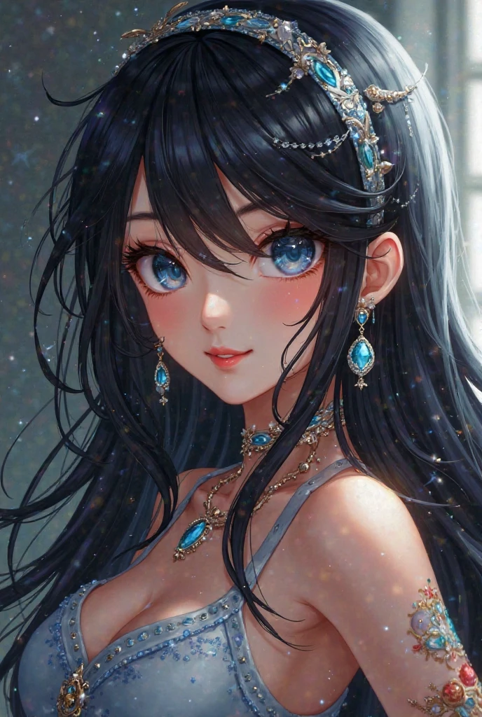 ((Highest quality)), ((masterpiece)), (detailed), One person, Surrounded by flowers of fantastic colors,Queen,Fantasy ,Hands behind the body,