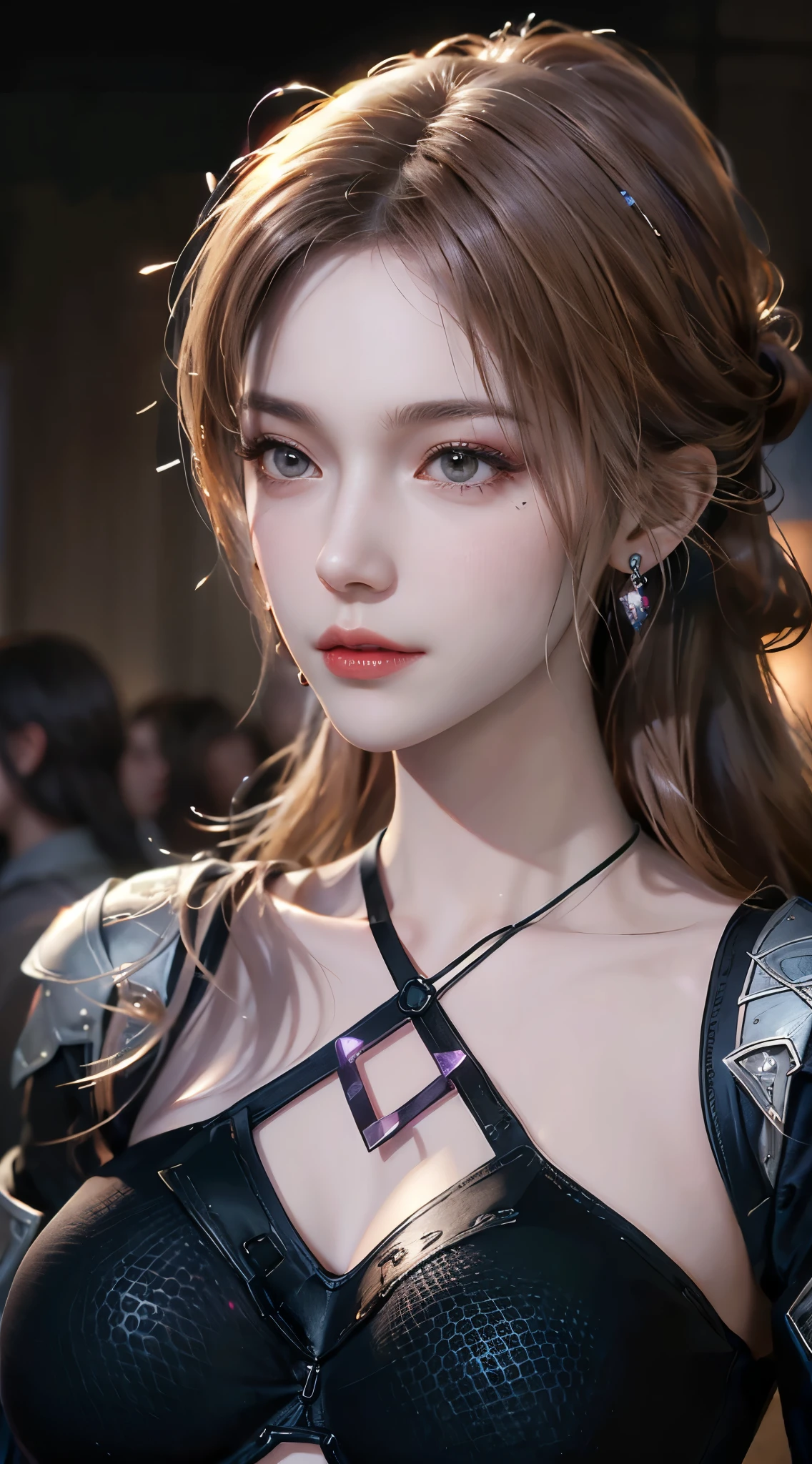1 Beautiful girl in Han, ,white,Textures are varied, เสื้อลูกไม้white, long platinum purple ponytails, Desirable , Ear jewelry, Light purple rabbit ears, Necklaces and necklaces, large, finely drawn purple eyes, meticulous makeup, Thin eyebrows, High nose, Cute red lips, Without a smile , pursed lips, Pink cheeks, Wide chest, big breasts , proportional breasts , Middle chest , Purple Mesh Socks , Chinese Han Fu style , Fictional art textures, colorful and realistic, RAW Photos, realistic photos, Very high quality 8K pictures, (powerful fantasy lighting effects: 1.8), 10x pixels, magic effect (background): 1.8), very fine eyes , female body image, Single Girl , backgroundชุดฮั่นฝู่โบราณ,