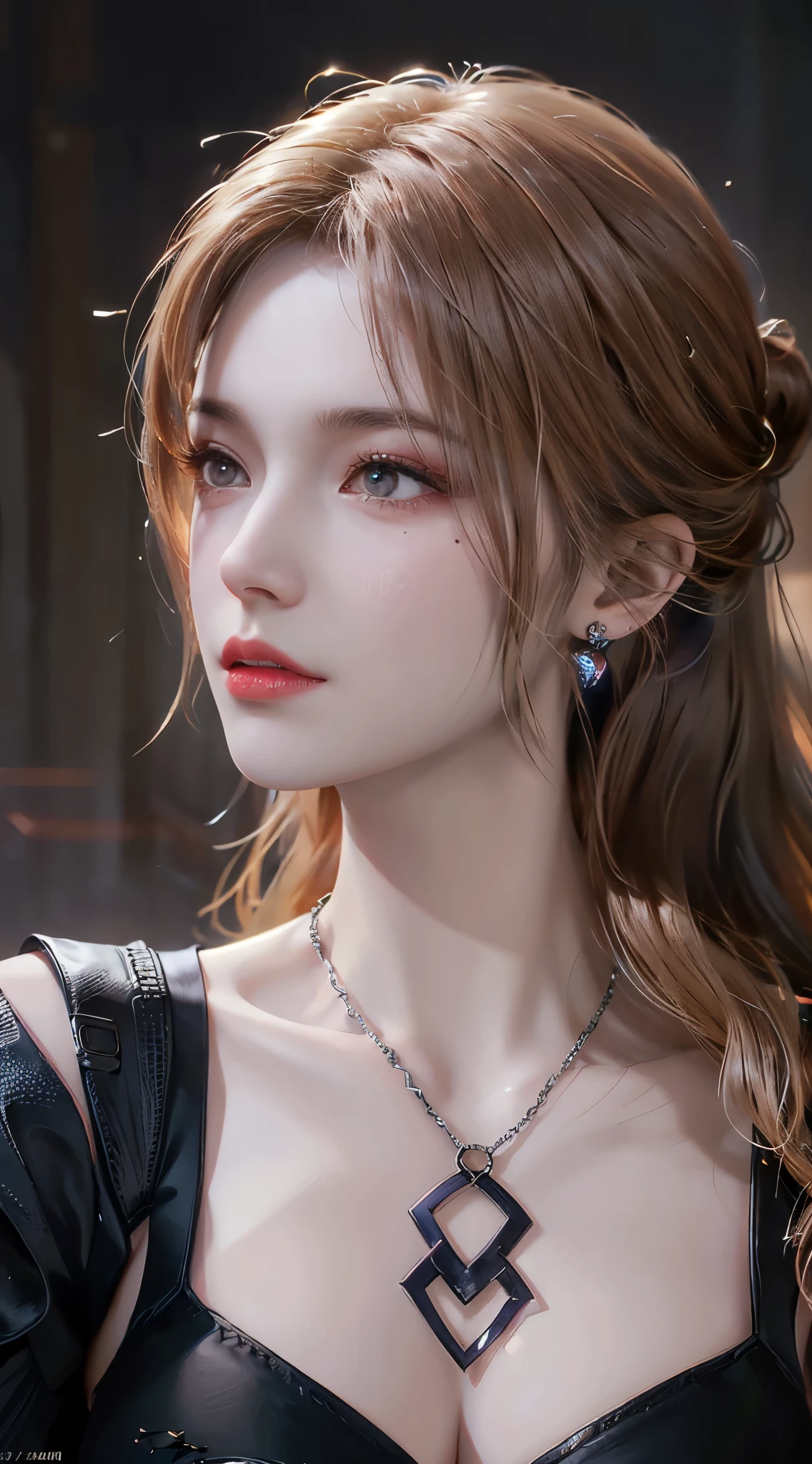 1 Beautiful girl in Han, ，white，Textures are varied, เสื้อลูกไม้white, long platinum purple ponytails,   Desirable , Ear jewelry, Light purple rabbit ears, Necklaces and necklaces, large, finely drawn purple eyes, meticulous makeup, Thin eyebrows, High nose, Cute red lips, Without a smile , pursed lips, Pink cheeks, Wide chest, big breasts ,  proportional breasts , Middle chest ,  Purple Mesh Socks ,  Chinese Han Fu style , Fictional art textures, colorful and realistic, RAW Photos, realistic photos, Very high quality 8K pictures, (powerful fantasy lighting effects: 1.8), 10x pixels,  magic effect  (background): 1.8),  very fine eyes , female body image, Single Girl , backgroundชุดฮั่นฝู่โบราณ,