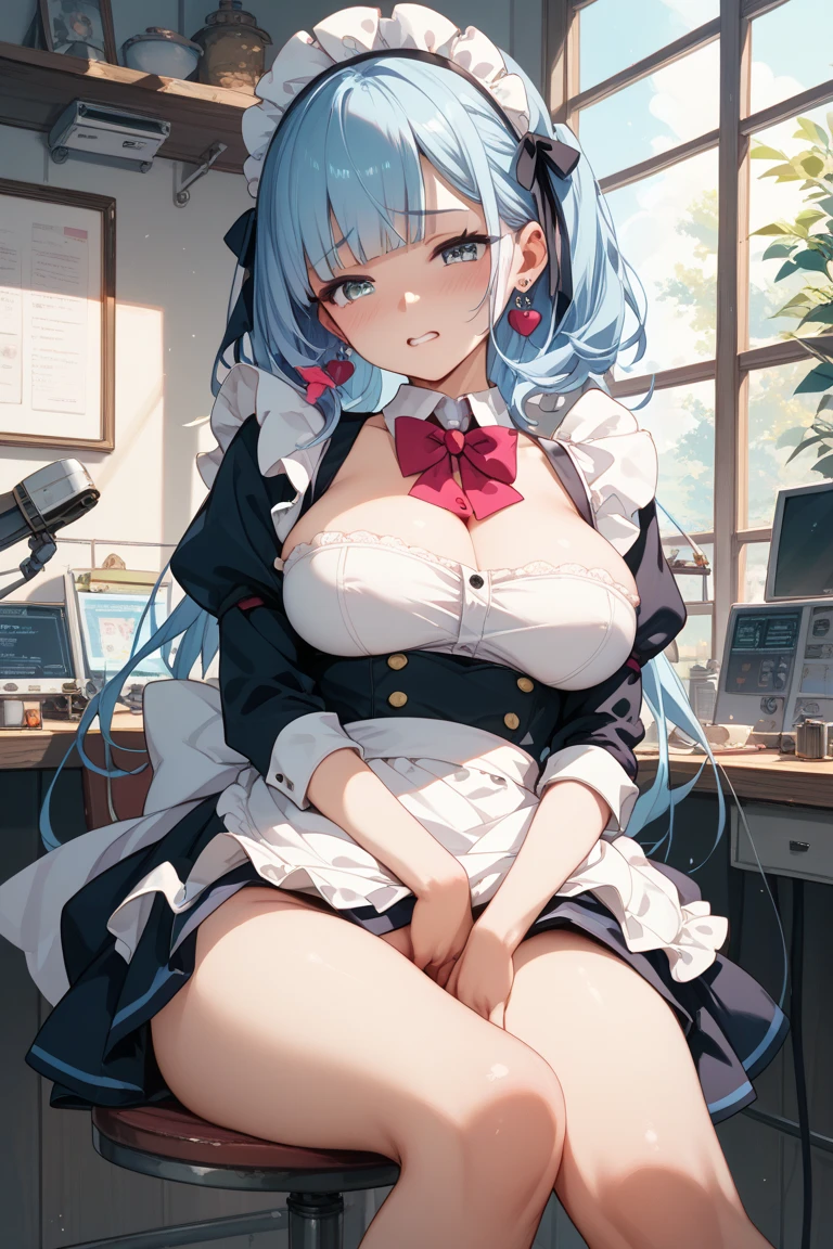 White nurse dress,huge tit,The top is buttoned on the chest,Girl,light blue long hair,Light blue eyes,White bed,浴室,black lence stockings,Wet hair,Freshly washed
Fall to the ground