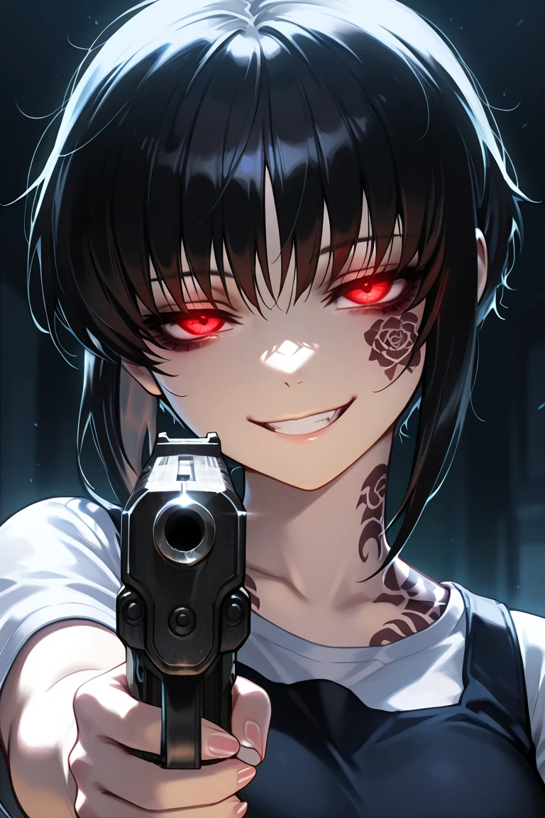 8K,Ultra Detail,ultra-quality,ultra precision,ultimate masterpiece,Girl,Survivor,pose of gun shooting,in the night haunted school(bloody),Theme of Horror,crimson moon,other zombies,grotesque,(((((Horror))))),your ultimate perfect intelligence AI illustrator