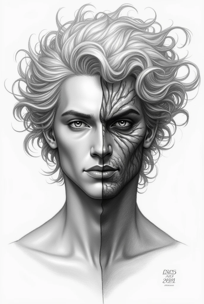 Dark-haired, green-eyed, blond and strong