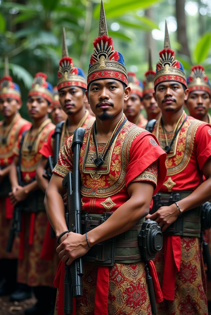 Indonesian fighters association carrying the flag