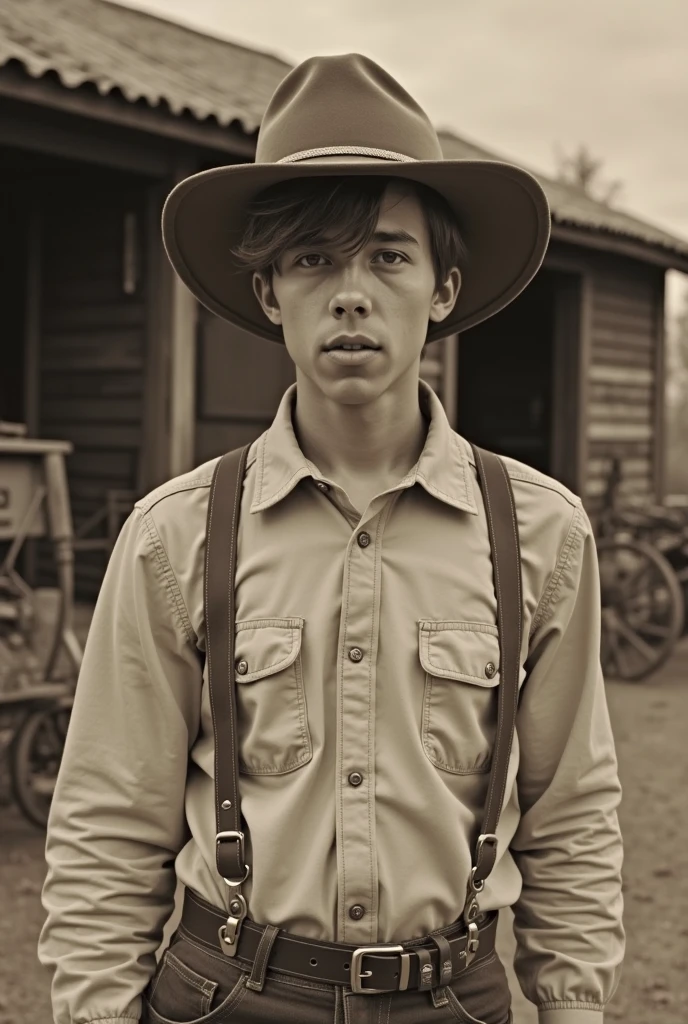 Gunslinger pretending to be a farmer in Nebraska 1868. White, 26 but battle hardened, blue eyes, 6 foot 3 inches tall with an Indian pony watching a 18 year old girl near a homestead