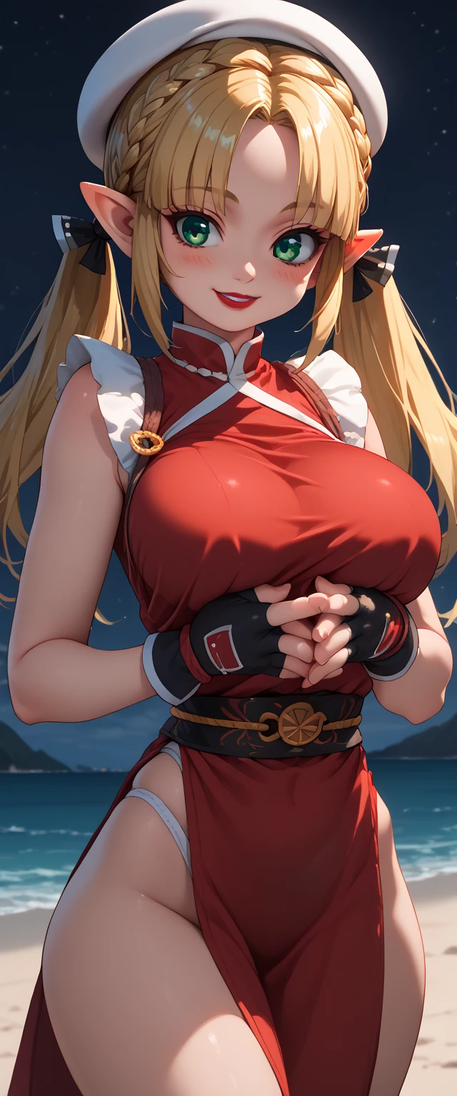 Masterpiece(woman,Huge ,Huge breasts:1.4, (Huge breasts:1.8),とても唇が赤いHuge breastsを強調,Big Ass,Narrow waist,Long legs,Greenish blue eyes )
8Kミュージシャン:1.3
8K飛び散る汗:1.4
8K(((Naughty expression)))
8K(((Stick out your tongue a little)))
8K(((Gal)))
8K(((Staring at me)))
8((K(((Anime Style,A sloppy smile,What we are looking for,Face mischievous face,The facial expression is accurate:1.3)))))
8K(((Anime Style,The facial expression is accurate)))
8K(((((Wearing sexy clothes:1.5)))))
8K(((Music Festival)))