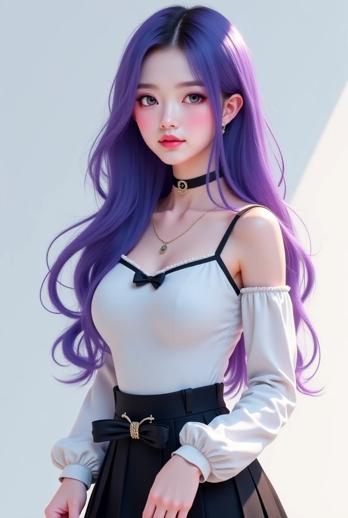 girl with colorful hair and a colorful dress, rossdraws pastel vibrant,beautiful portrait, artgerm colorful!!!, ! dream artgerm, beautiful girl, digital art, art wallpaper 4k, detailed beautiful delicate eyes, a face of perfect proportion, high detailed skin, detailed skin, arms under breast, medium large breasts, wide hips, smooth midriff, skiny and thin, __fashion__, __hair__:1.3),