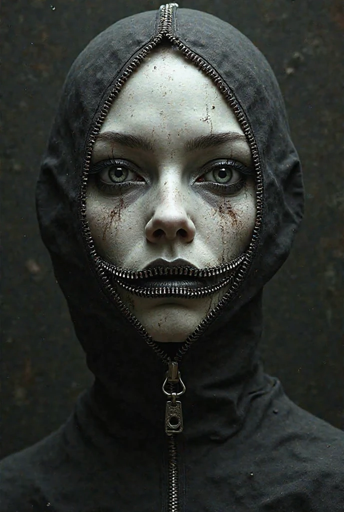 broken mask falling off face trapstar style 2D