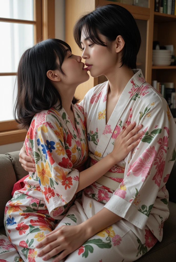 ((Images of a man and a cute woman like an idol))、((Toddler images))Grandpa holding his cute 7-year-old daughter, Granddaughter wearing a sheer yukata７Age is on my lap., sheer yukata kimono, 、((When she opens her yukata, her flat chest is revealed.......)).((Flat and small breasts)）.((grandfather７Kissing and touching my 19 year old granddaughter&#39;S Small Breasts)）((Take off the front of your yukata and touch your breasts.));、((grandfather touches his daughter&#39;his hand on my chest&#39;&#39;&#39;&#39;&#39;Between the legs));Detailed images of my daughter&#39;Father and uncle touching genitals