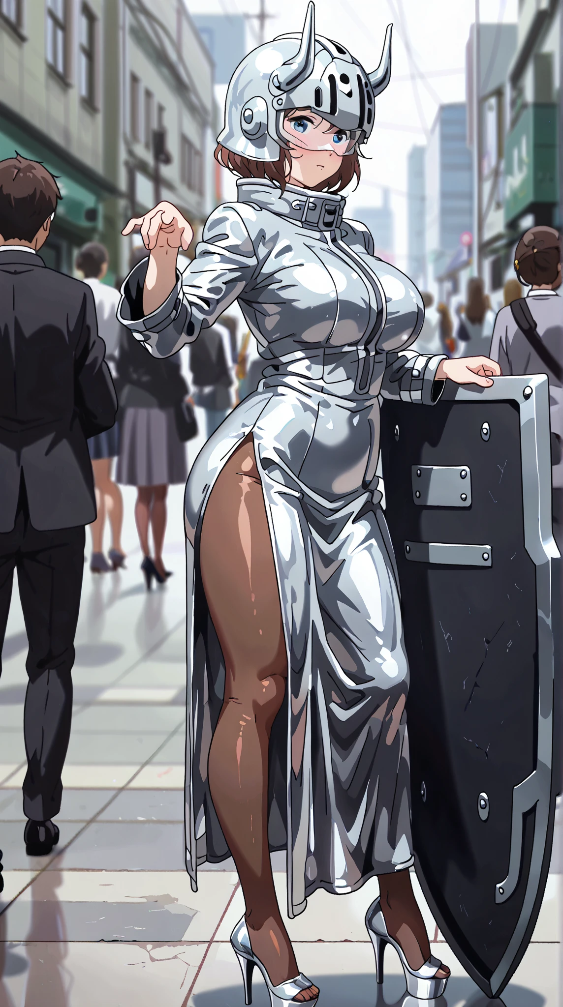 highest quality,masterpiece,High-definition CG Unity 8K,Cinema Lighting,One girl,18-year-old,High resolution, Cute Girls, ((Dark Skin:1.5)),Blonde twin tails、Plump body、Big Breasts、High detail, Bondage、choker、Collar and lead、(((Thigh-high boots))),Trojan horse, Groin friction、sweating、suffering、(((Tears flow, He glares at me in frustration.)), (BDSM),vapor、Extreme climax、Become greedy、Difficulty breathing、 sexual expression、A large amount of murky fluid drips from the genitals..、Creampie、Full body bukkake、Covered in semen、Many classmates are smiling and taking photos with their smartphones...