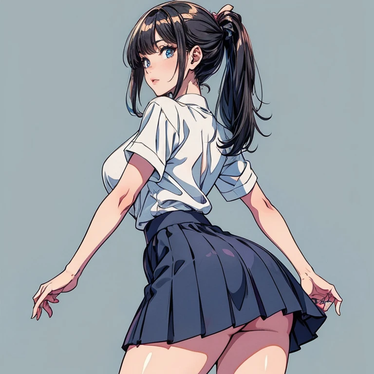((Rear View)),Tanned gal,Open cloth,Expressionless,((Normal bit)),alone,View your viewers,Rin Shibuya,Perfect Anatomy,((Like the whole body from head to toe)),((White Background)),massive ,Shiny skin,Like the whole body,small,Slack,,alone,One Girl,Lower Breast,belly button,Uniform exposure,((Rear View))
